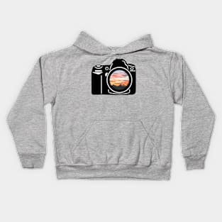 Sunset Camera Kids Hoodie